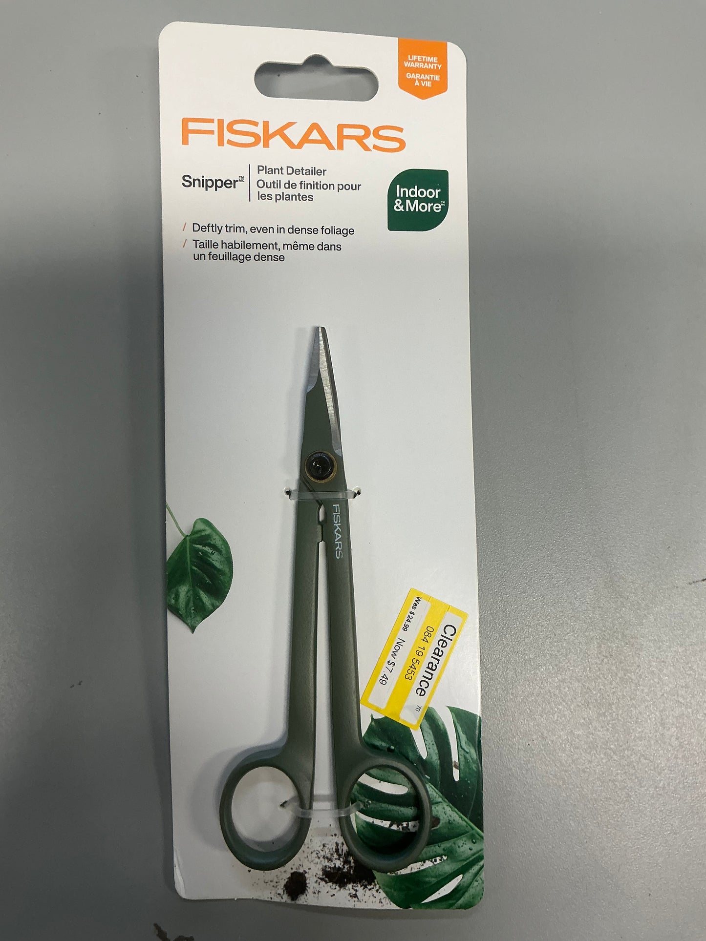 Fiskars 2.5" Long Reach Detailing Snip Garden Shears