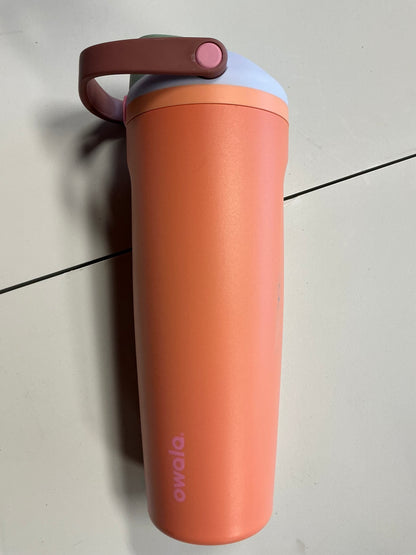 Owala 30 fl oz Stainless Steel FreeSip Sway Tumbler - MINOS COSMETIC DAMAGE- SOME MAY BE MISSING A STRAW (TOP MAY VARY, SEE PICTURES)