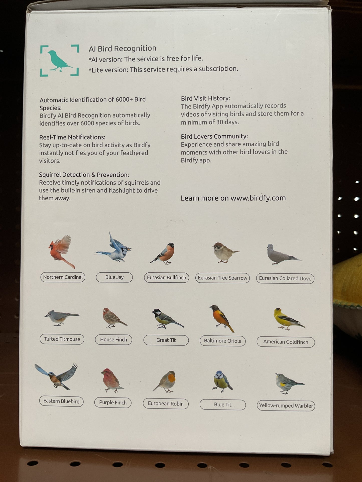 (Clearance)FINAL SALE Blue Recycled Plastics Wireless Smart Camera Bird Feeder 1.5 l, 1-Pack