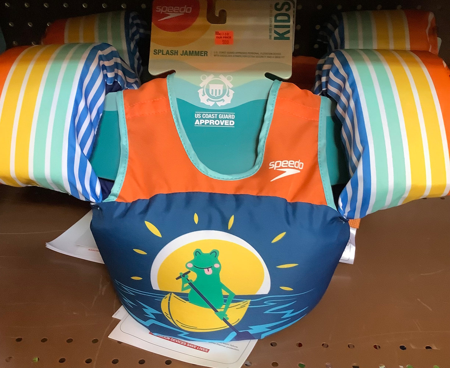 (Clearance)FINAL SALE Speedo Splash Jammer Life Jacket Vest - Frog