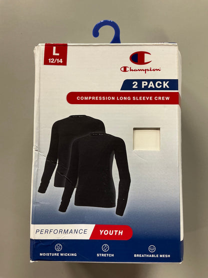 Champion Performance 2pack Compression Shirts - Youth - Black - Open Box (see pictures)