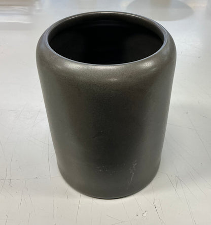 Project 62 - 125oz Stoneware Tilley Food Storage Canister - NO LID - MINOR COSMETIC DAMAGE (see pictures ) - Charcoal Gray - THRESHOLD - FOR PICKUP ONLY