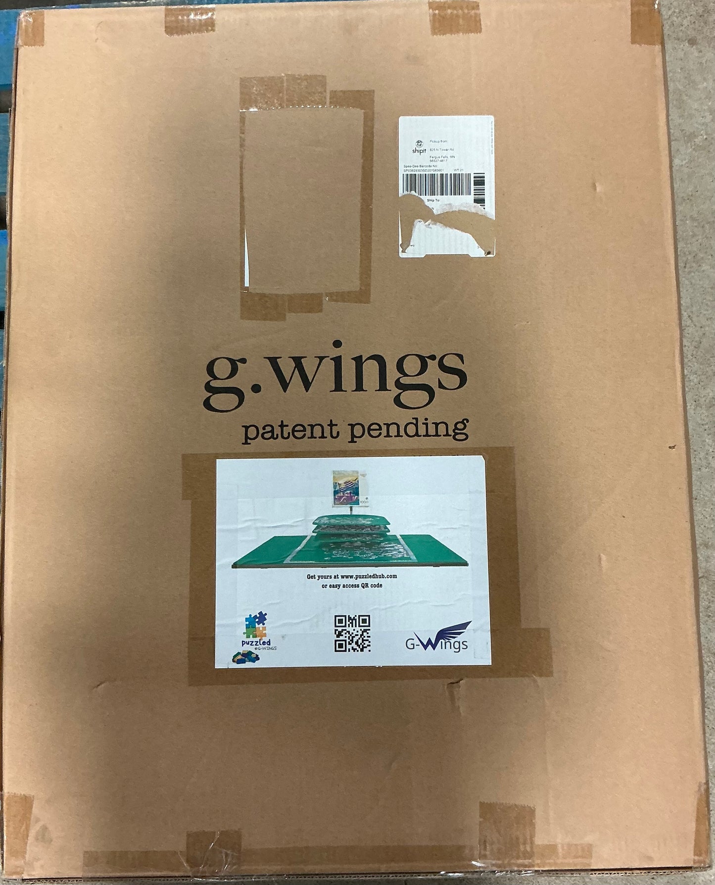 G-Wings Puzzle Board - 3 Tiered System - box is 36”x28”