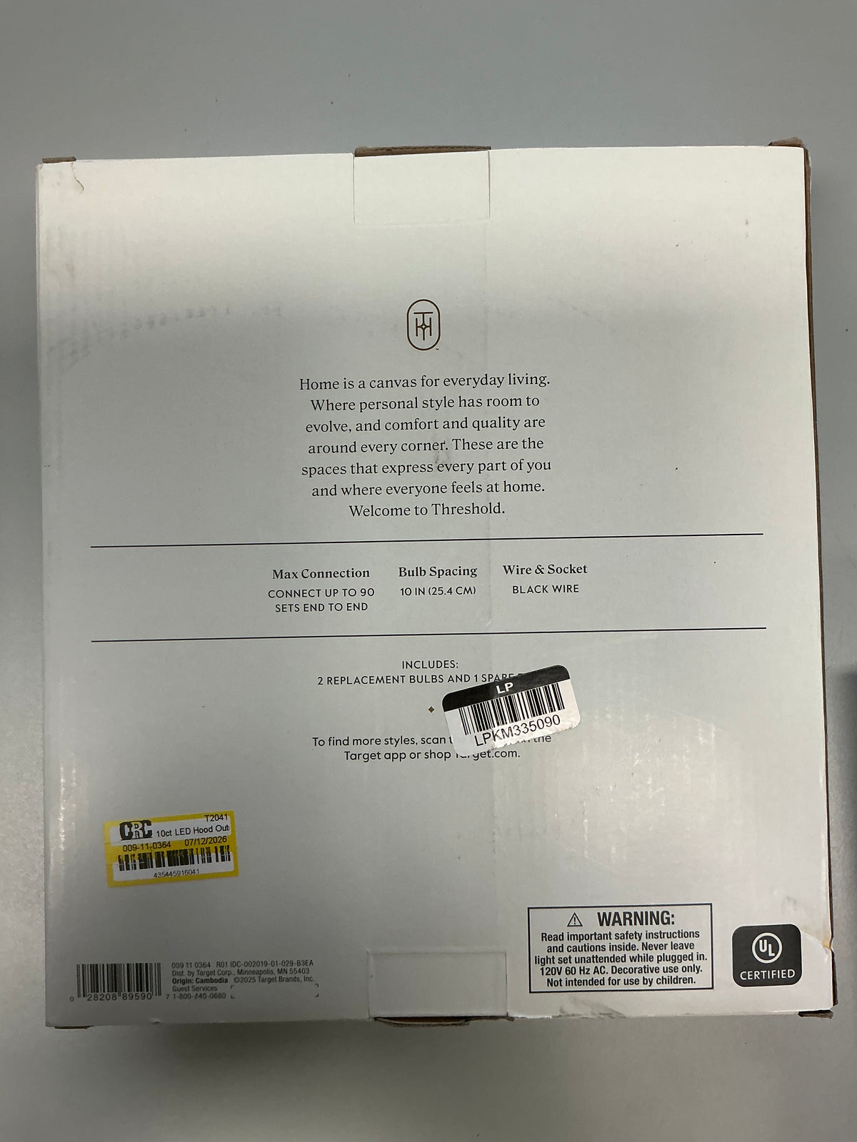 Terracotta String LED Lights - Threshold™ - Damaged Packaging
