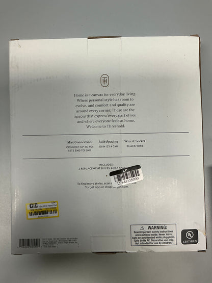 Terracotta String LED Lights - Threshold™ - Damaged Packaging