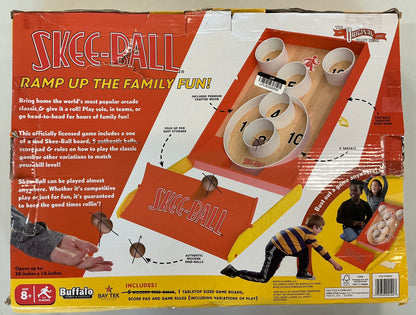 THRIFTY 70 - Buffalo Games: SkeeBall The Classic Arcade Game - Open Box - USED (See Pictures, Missing Skee-balls and score sheet)- FINAL SALE- NO RETURNS - AS IS
