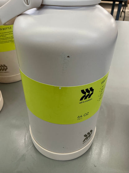 64 fl oz Stainless Steel Pop-Up Chug Sport Bottle White -  Minor Cosmetic Damage (see pictures)