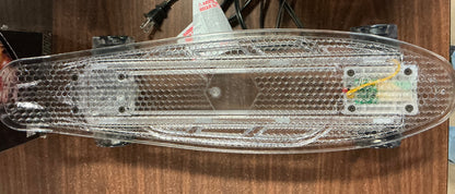 THRIFTY 70 - Cipton LED Light Up Translucent  22.5” Skateboard - Open Box - USED (See Pictures)- FINAL SALE- NO RETURNS - AS IS