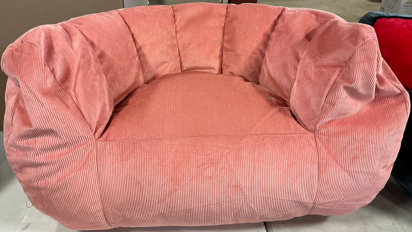 Solid Corduroy Club Kids' Chair - Rose Pink - Bean Bag Toddler Seat, Indoor Upholstered Chair - Out of Package (see pictures)