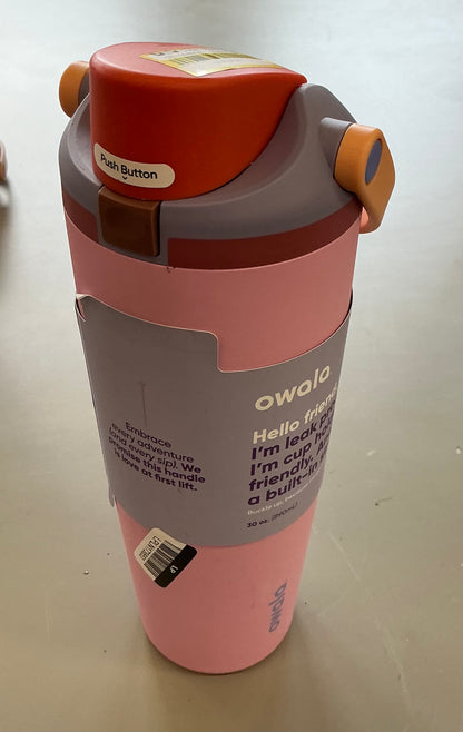 Owala 30 fl oz Stainless Steel FreeSip Sway Tumbler - MINOS COSMETIC DAMAGE- SOME MAY BE MISSING A STRAW (TOP MAY VARY, SEE PICTURES)