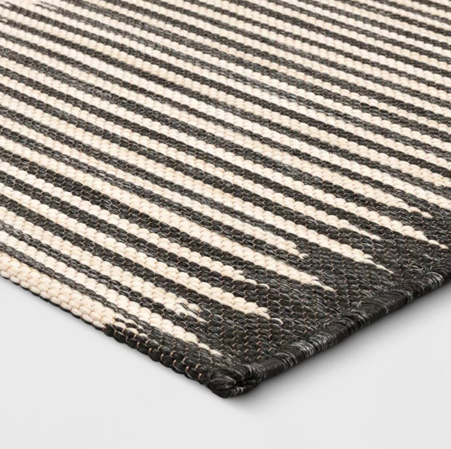 7'x10' Neutral Lines Outdoor Area Rug - Beige/Black - Some May Be Missing Packaging - May Have Minor Cosmetic Flaws (see pictures) - FOR PICKUP ONLY