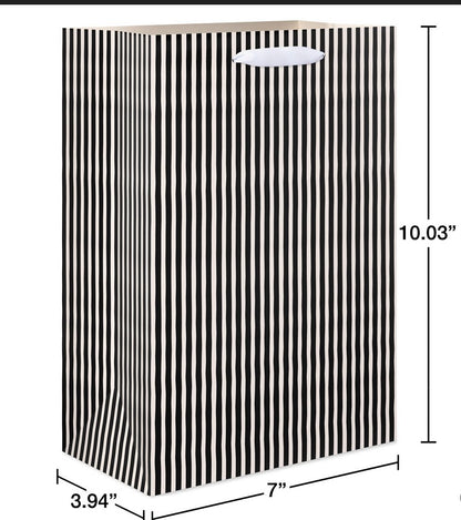 Halloween Medium Gift Bag Vertical Striped