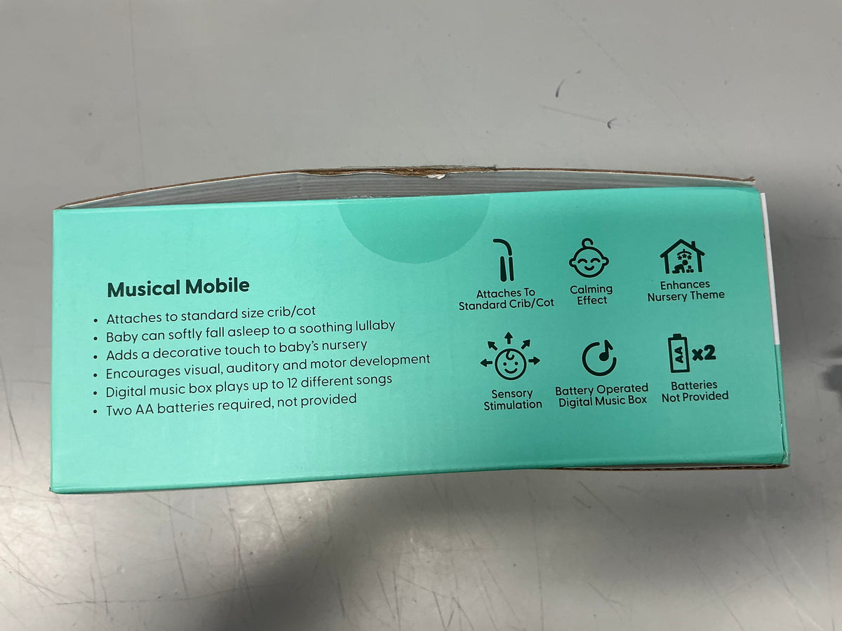 The Peanutshell Whimsical Woodland Baby Musical Crib Mobile - Open Box (see pictures)