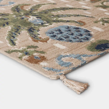 5'x7' Tropical Ikat Rectangular Woven Outdoor Area Rug - Out of Package - May Have Minor Cosmetic Flaws (see pictures) - FOR PICKUP ONLY