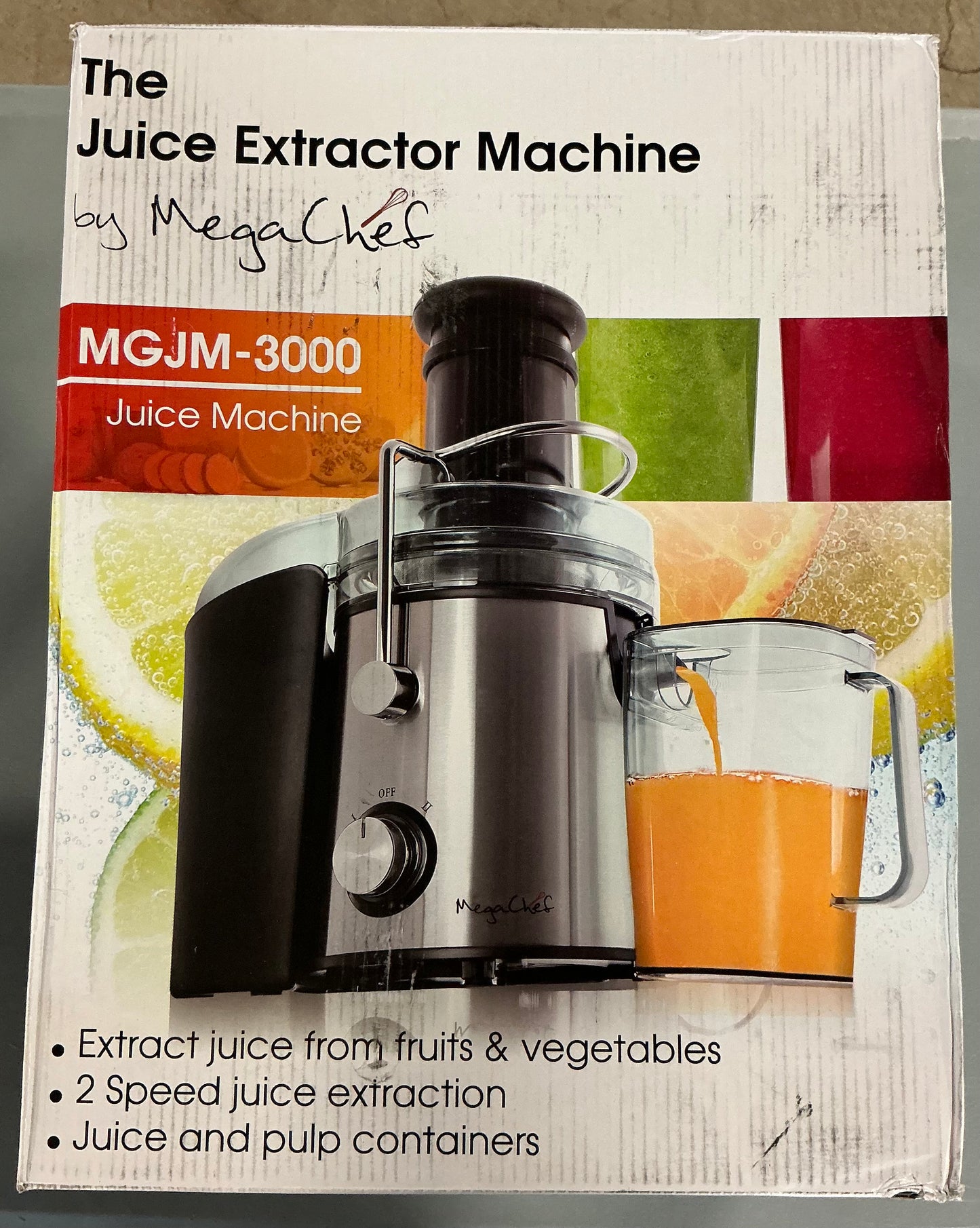 THRIFTY 70 -Mega Chef Juice Extractor Machine - Open Box - USED (See Pictures)- FINAL SALE- NO RETURNS - AS IS