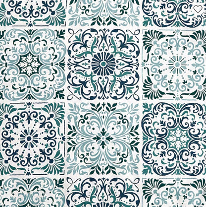 Jenny Martinez - Emma - 3-pc. Geometric Reversible Quilt Set - Blue Opal - FULL/QUEEN