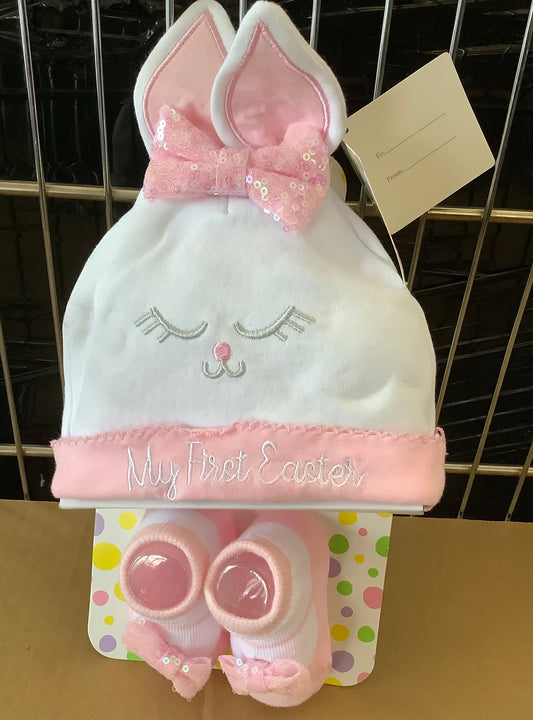 Easter Hat & Bootie Set