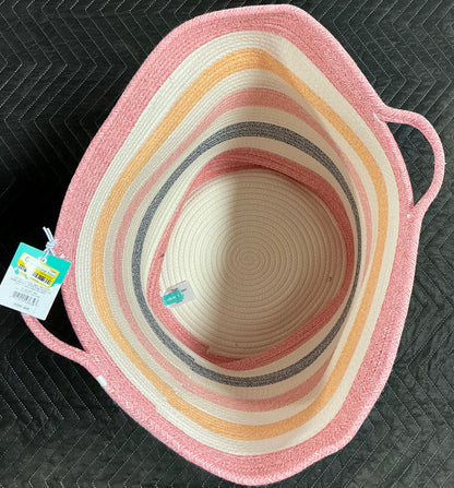 Extra Large Striped Coiled Rope Kids' Storage Bin - Minor Cosmetic Damage (see pictures) - FOR PICKUP ONLY