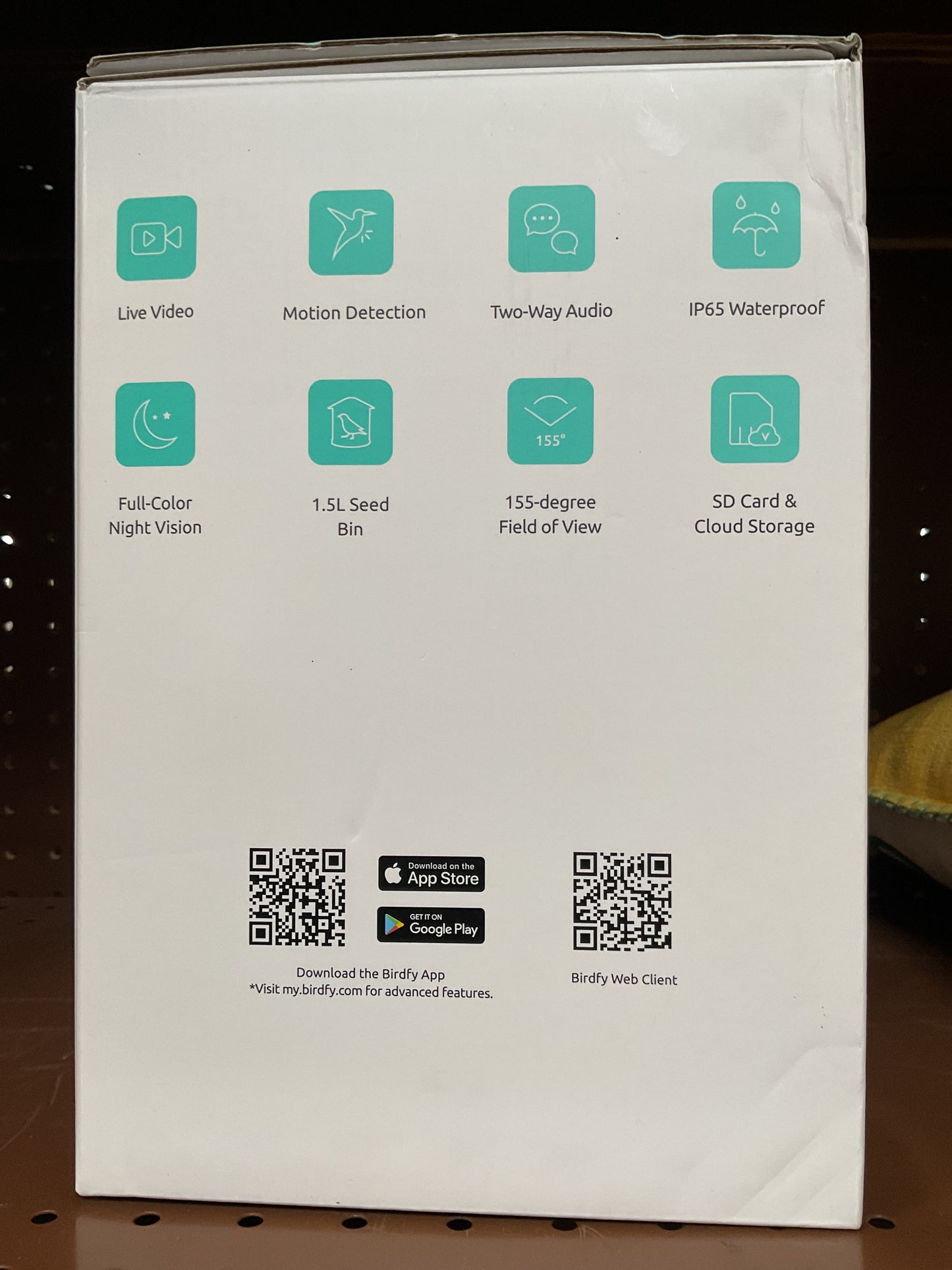 (Clearance)FINAL SALE Blue Recycled Plastics Wireless Smart Camera Bird Feeder 1.5 l, 1-Pack