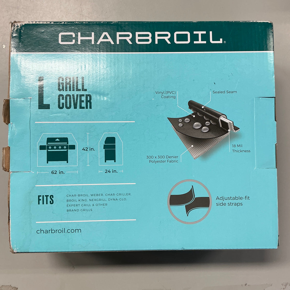 Charbroil 3-4 Burner Performance Grill Cover - Black