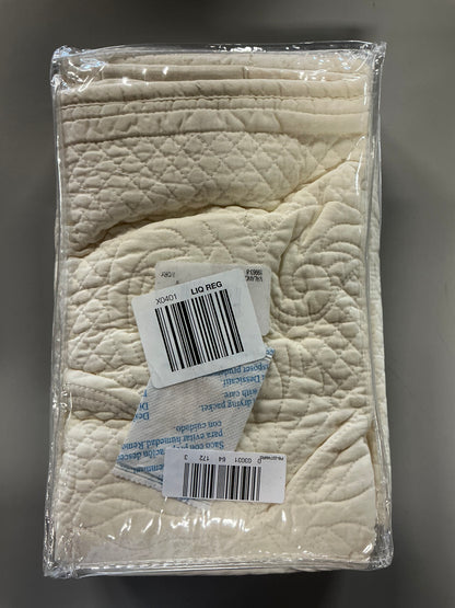 Hudson & Main Audrey Rod Pocket Scallop Valance - Ivory - L18”, W60” - Damaged Packaging (see pictures)