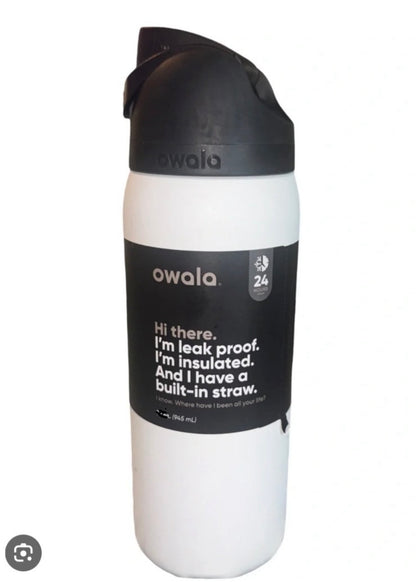 Owala 24 fl oz FreeSip Stainless Steel Water Bottle - MINOR COSMETIC DAMAGE (see pictures)