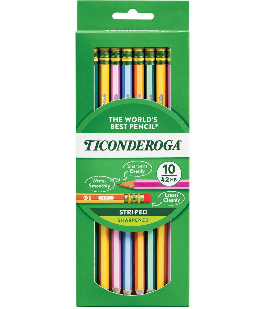 #2 Pencils, 0.7mm, 10ct - Assorted Colors