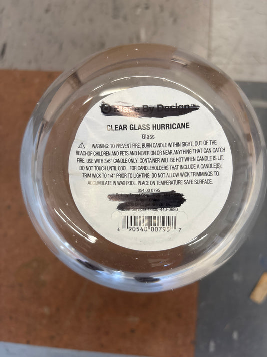 CASE PACK - Glass Hurricane Vase - 4pk