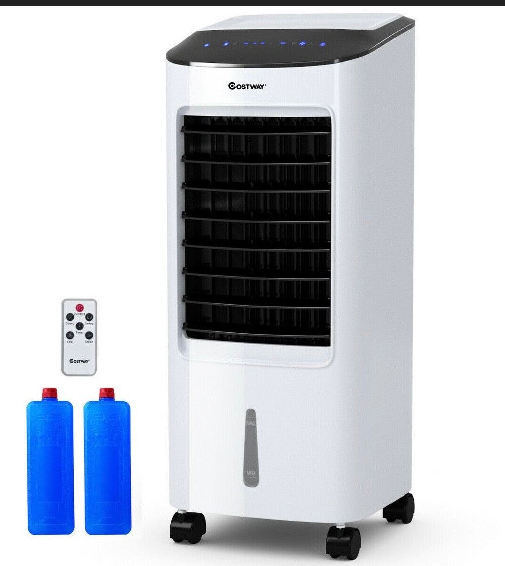 Costway Evaporative Portable Air Cooler Fan & Humidifier with Filter Remote Control