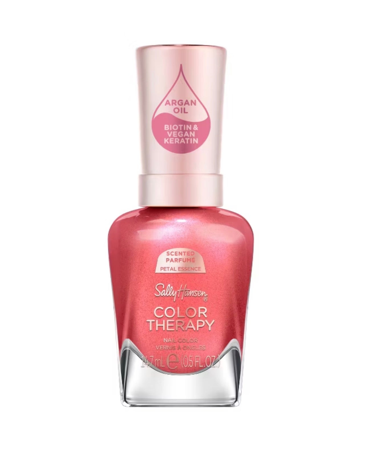 Sally Hansen Color Therapy Nail Polish - Scented Collection - Morning Blossom - 0.5 fl oz: Nail Care, Shimmer Finish