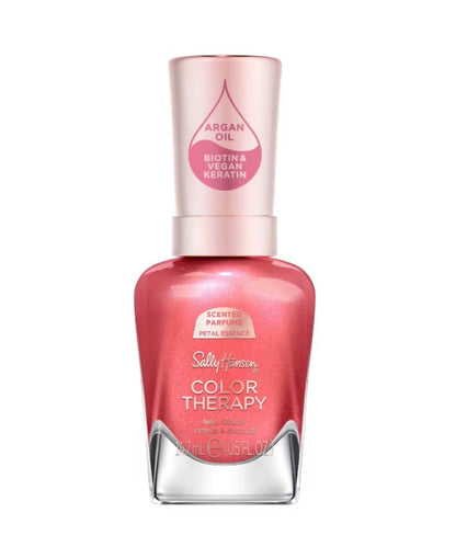 Sally Hansen Color Therapy Nail Polish - Scented Collection - Morning Blossom - 0.5 fl oz: Nail Care, Shimmer Finish
