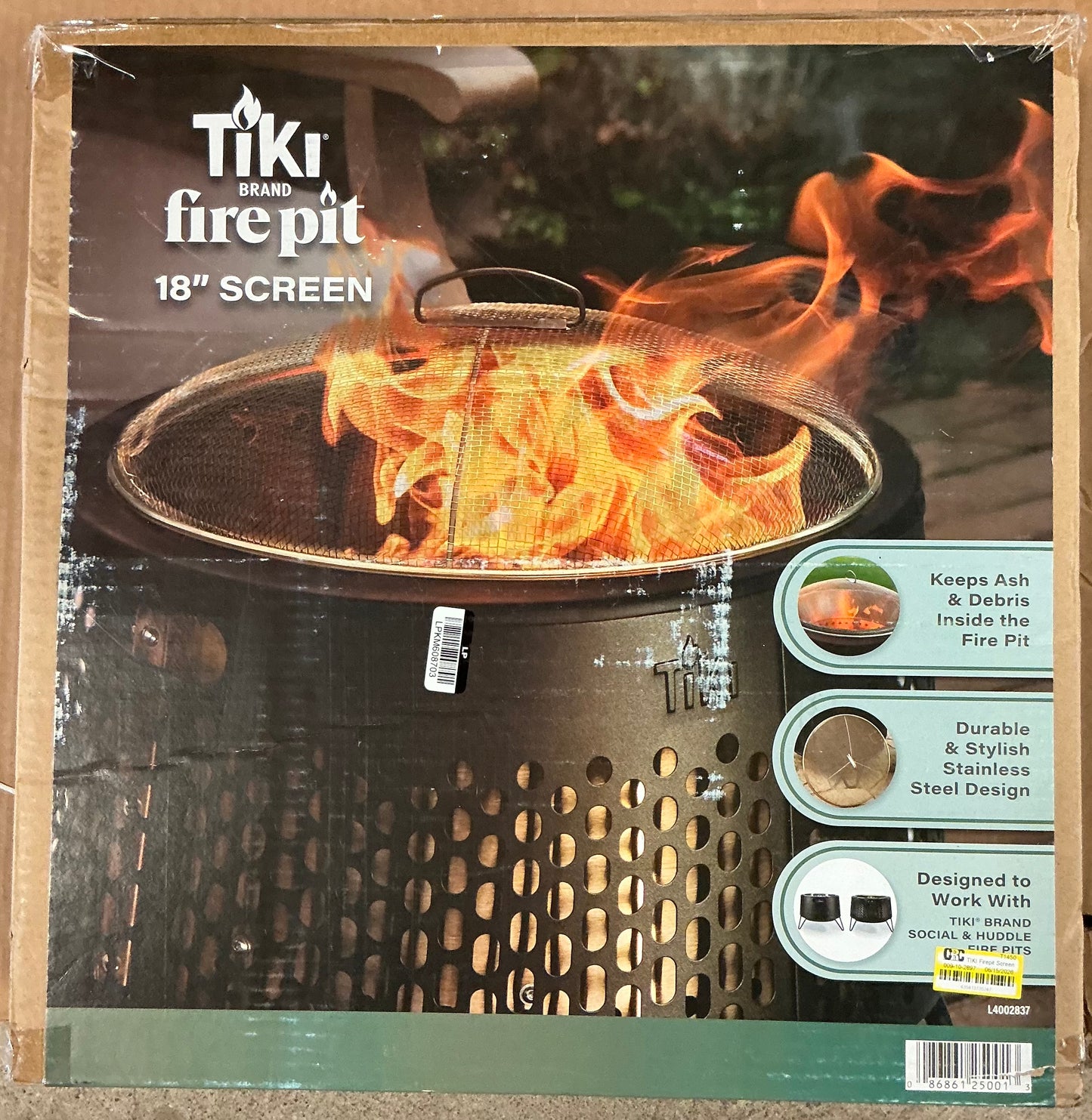 TIKI Firepit 18” Screen - Open Box