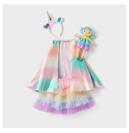 25.7" Unicorn 2 Dress-Up 3 with Doll 4pc Set - Gigglescape™