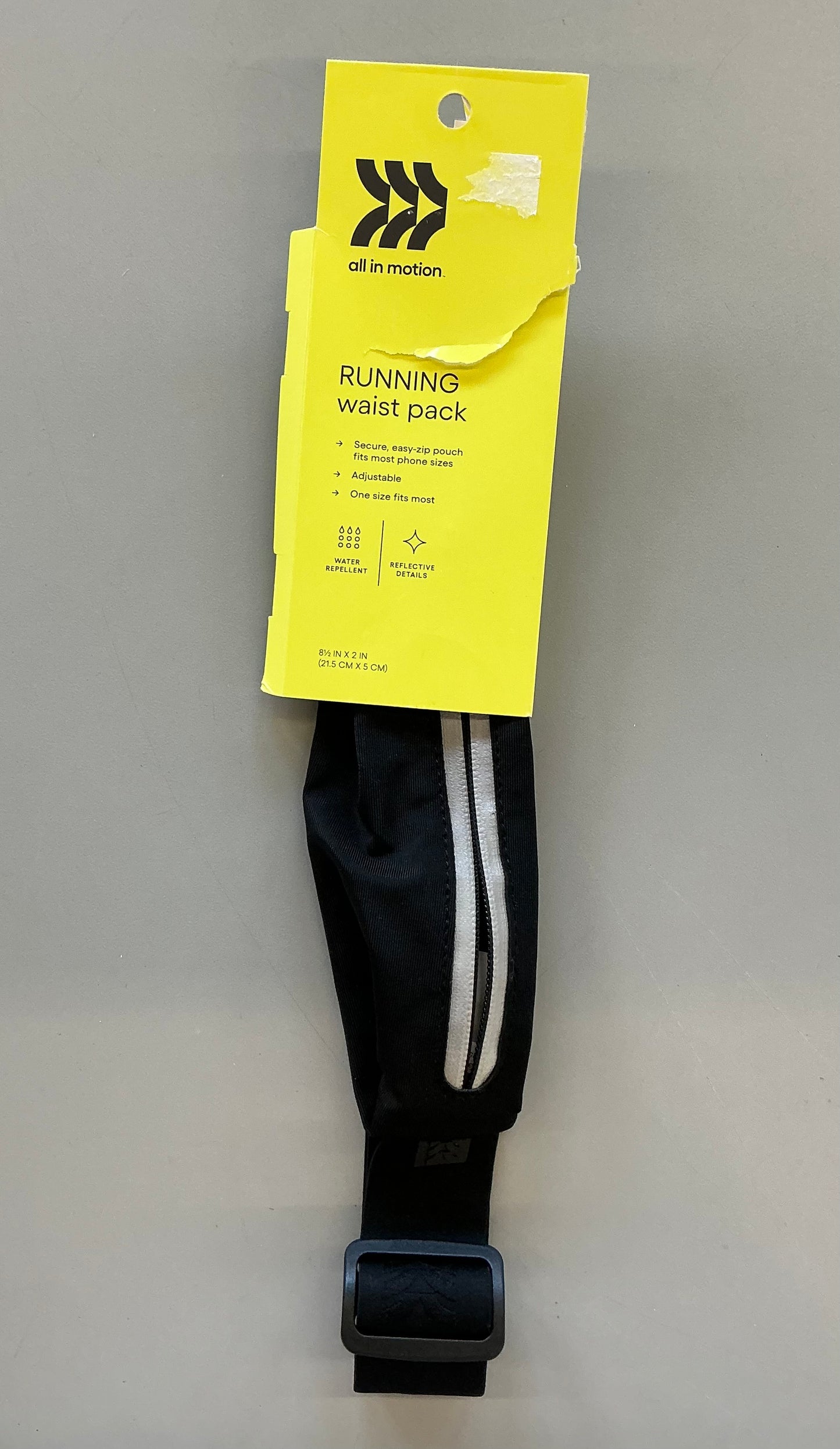 Waist Band Black - Lightweight Polyester Fanny Pack - Damaged Packaging (see pictures)