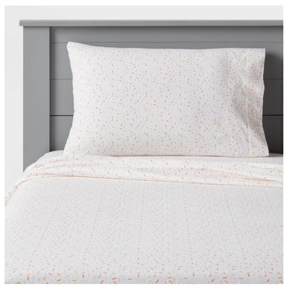 TWIN Sheet Sets (1 Pillowcase, 1 Flat Sheet, 1 Fitted Sheet) - External storage case shows minor dirt from handling (see pictures) - Some may be Missing packaging
