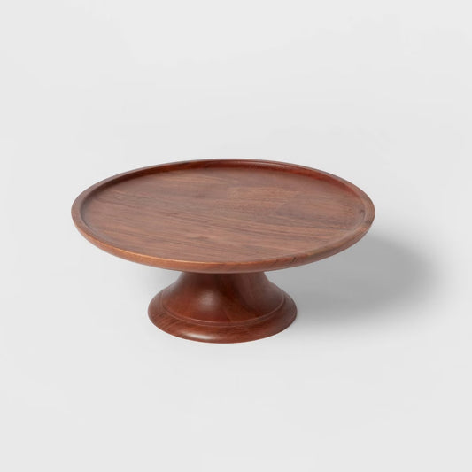 12" Wood Tall Cake Stand - Threshold™ - Minor Shipping Damage (see pictures)