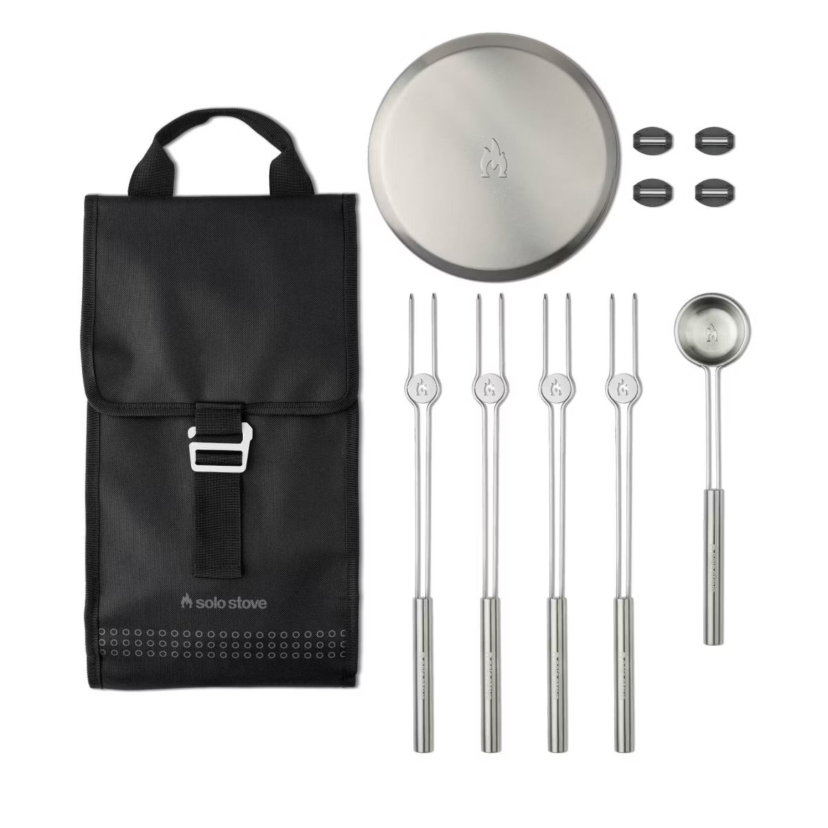 Solo Stove 10 pc Mesa XL Tabletop Firepit Tool Kit Stainless Steel Finish - Some Box Damage (see pictures)