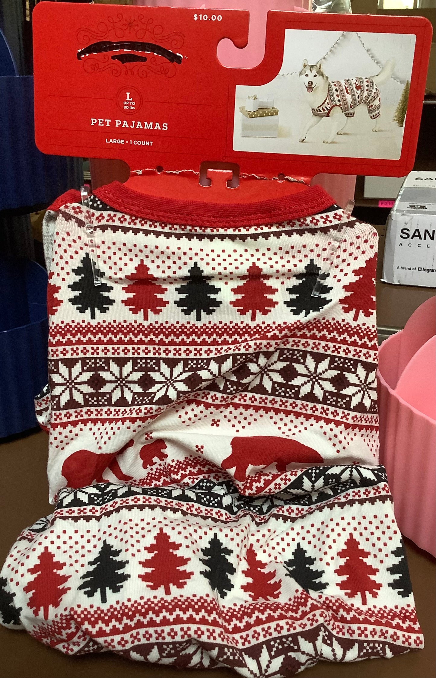 Size Large up to 80lbs Dog Pajamas