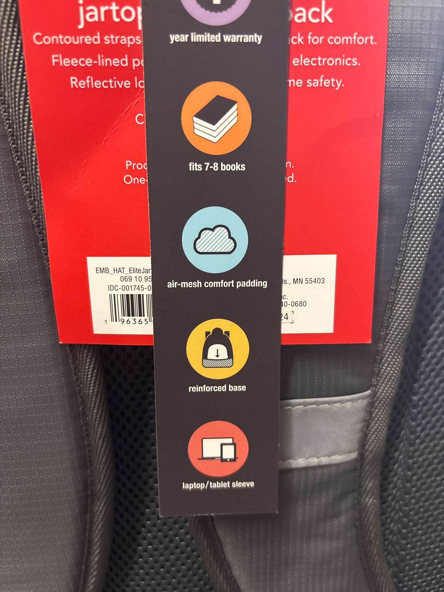 (CLEARANCE) Jartop Elite Backpack 17.5” - Gray