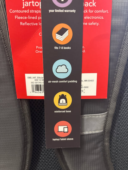 (CLEARANCE) Jartop Elite Backpack 17.5” - Gray