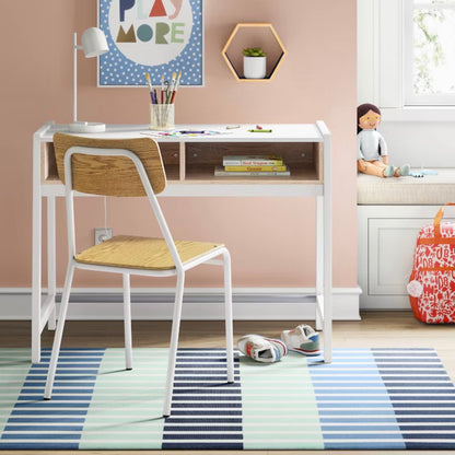 4'x5'6" Broken Checkered Kids' Rug - Green/Blue - Oort of Package - May Have Minor Cosmetic Flaws (see pictures) - FOR PICKUP ONLY