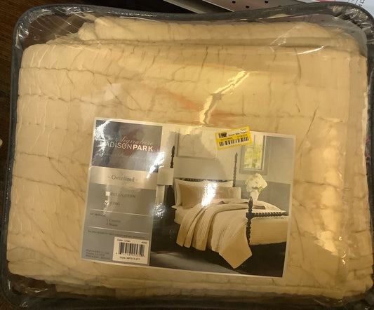 King Size-Madison Park Signature Serene 3-Piece
Cotton Quilt Set with Shams