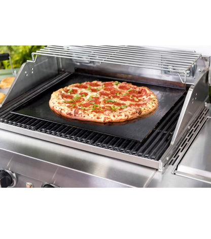 Charbroil Carbon Steel Heat-Resistant Griddle Stone Grill Topper Silver - Damaged Box (see pictures) - FOR PICKUP ONLY