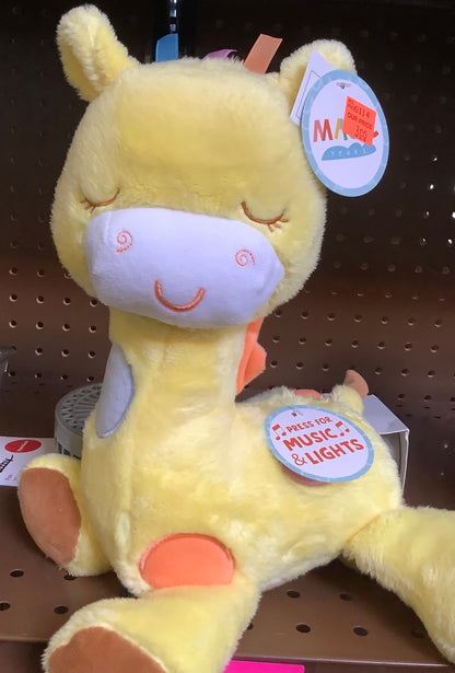 Magic Years 10" Giraffe Musical Press Light Up Crib Toy