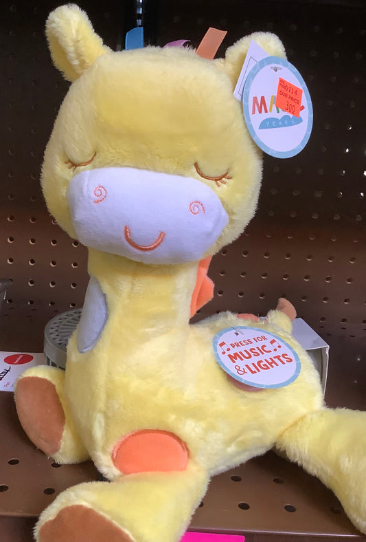 Magic Years 10" Giraffe Musical Press Light Up Crib Toy