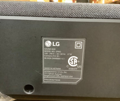 LG SPM2 2.1 Channel Sound Bar with Built-In Subwoofer