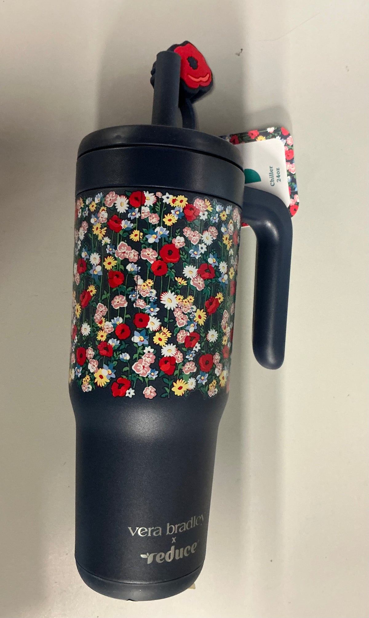 Vera Bradley x Reduce - 24oz Insulated Stainless Steel Straw Tumbler