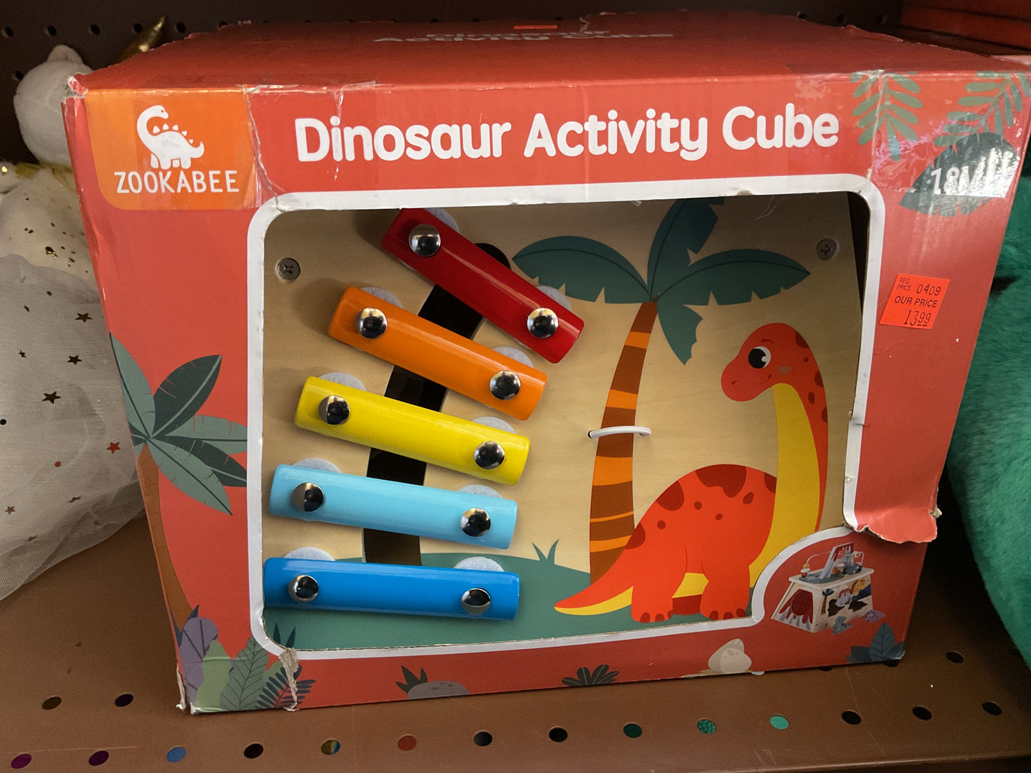 (Clearance) FINAL SALE Dinosaur Activity Cube