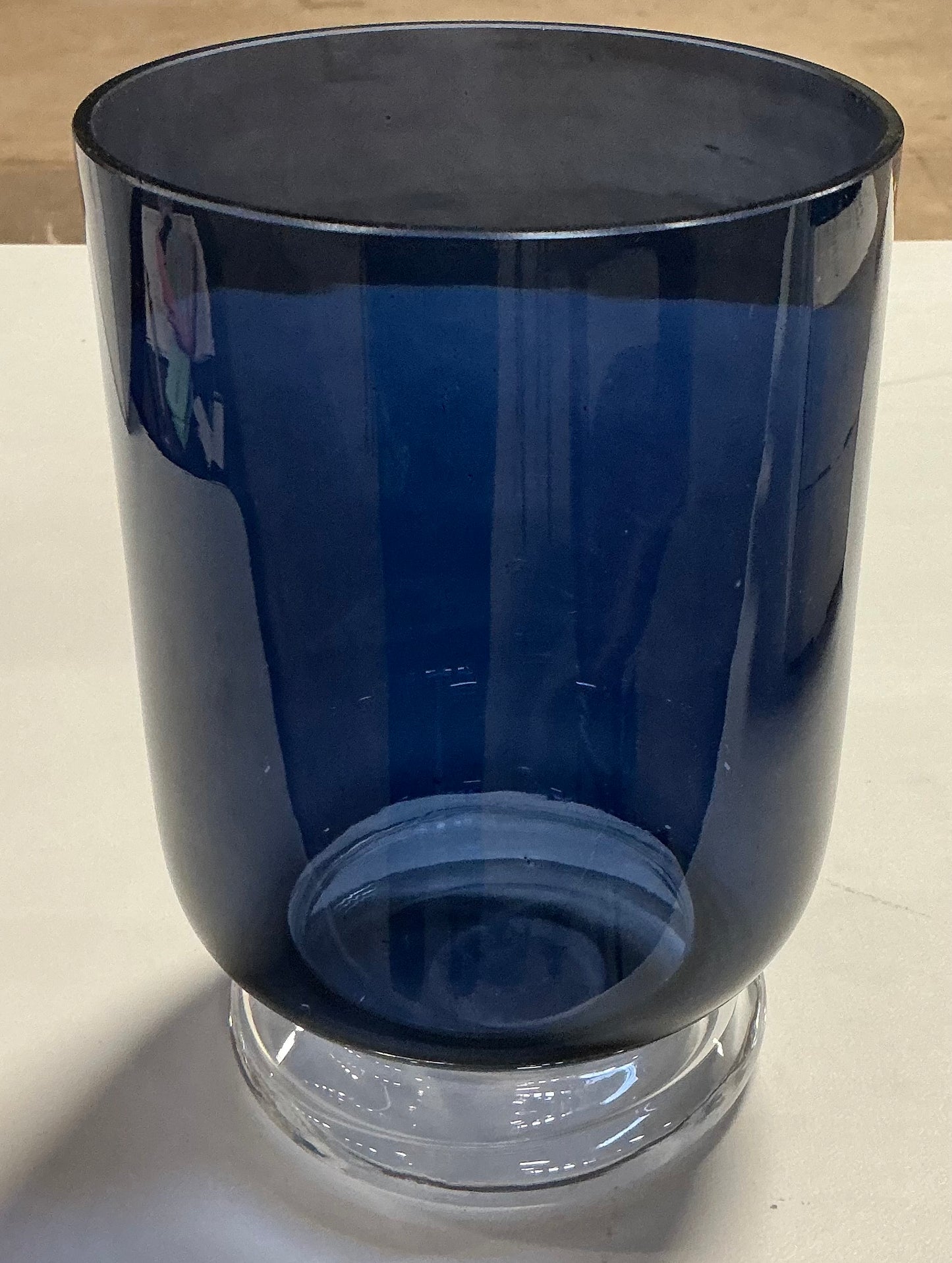 Small Glass Vase - Blue - FOR PICKUP ONLY