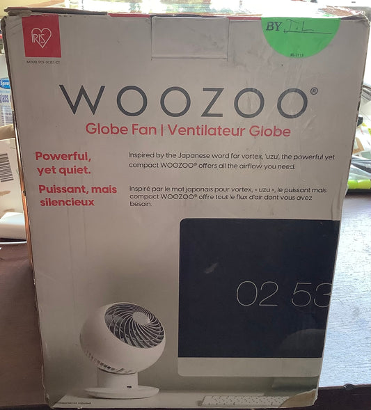 IRIS USA WOOZOO Fan with Remote, Oscillating Fan, Desk Fan, Table Air Circulator, Globe Fan, Fan for Bedroom, 5
Speeds, White